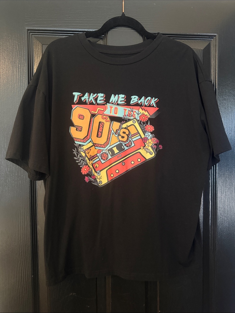 Take Me Back to the 90s Graphic Tee - Black
